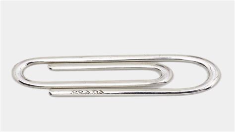 prada paper clip|prada selling paper clips.